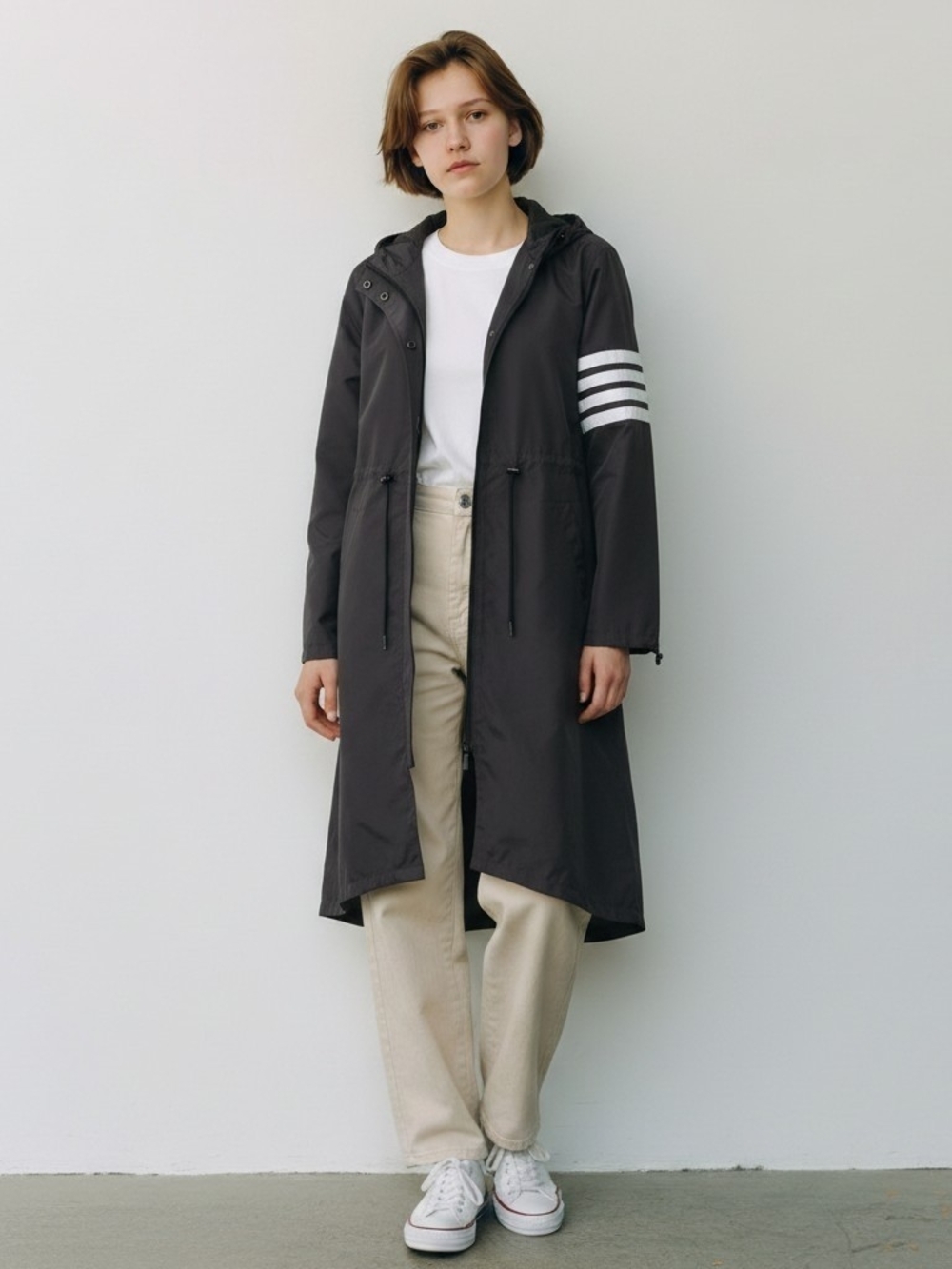 Thom Browne Black Hooded Windbreaker - Picture 5 of 9